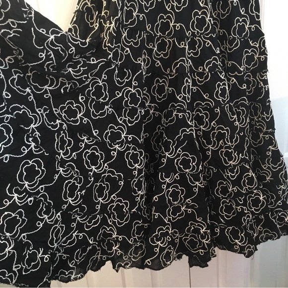 pingpong by corinna long tiered Full  flare skirt boho gypsy flamenco large - Picture 2 of 5